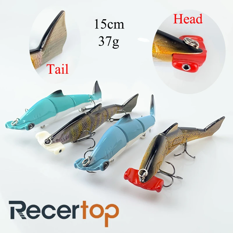 Recertop 15 см 37g профессиональная портативная рация жесткий swimbait 1 шт. рыболовная