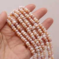 natural freshwater mix color pearl beaded glossy pearl beads for jewelry making diy necklace bracelet accessries 5 6mm