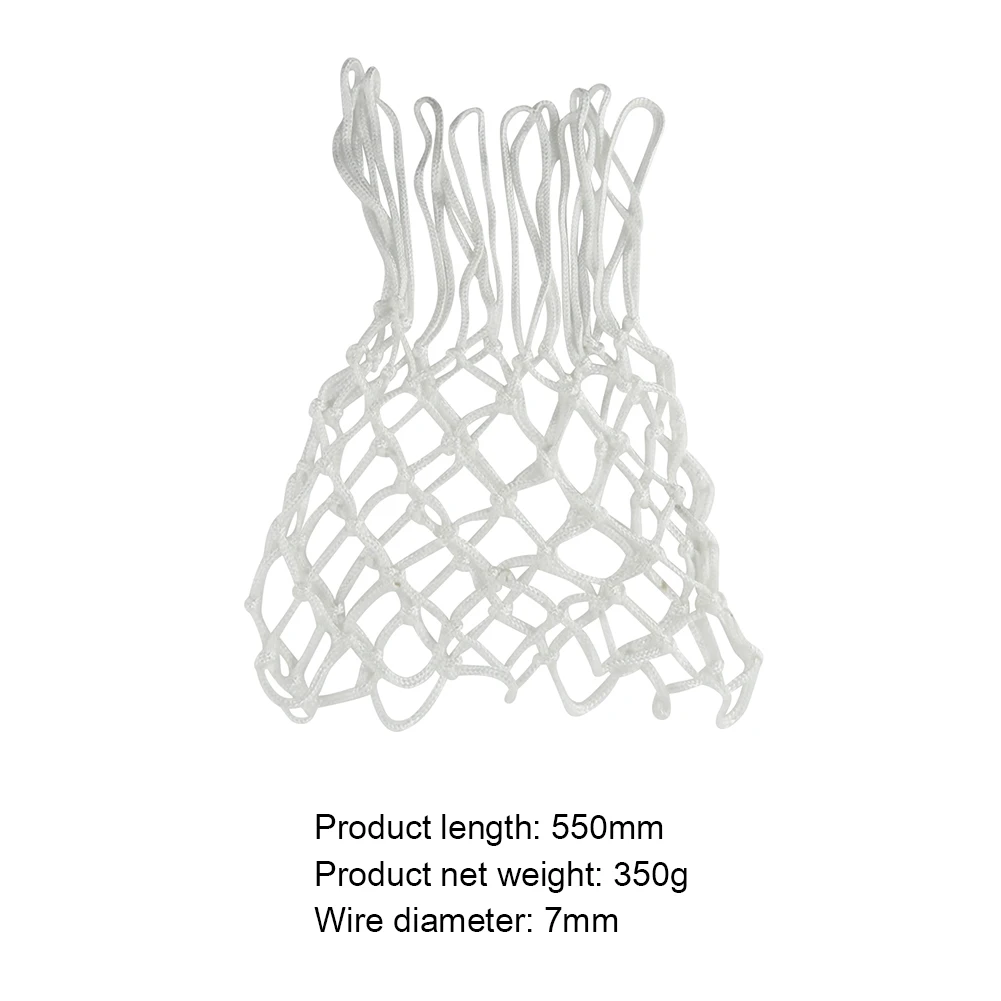 

Sports Basketball Hoop Nylon Net Mesh Net Backboard Rim Ball Pum Durable Outdoor Backboard Goal Rim Thicken Mesh