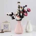 Современная ваза для цветов, белая, розовая пластиковая ваза, цветочная корзина, скандинавский Декор для дома, гостиной, украшение, Цветочная композиция