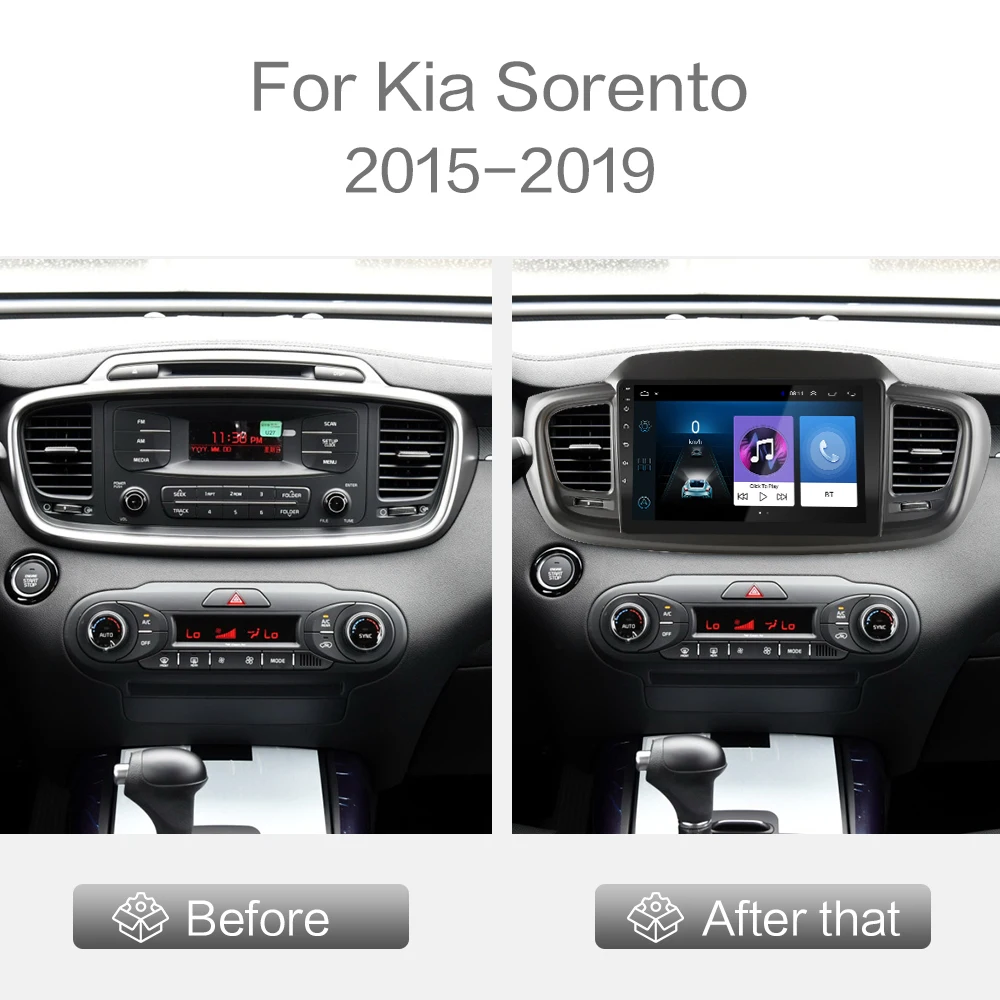 Автомобильный радиоприемник 2 Din Android 8 1 GO для Kia Sorento 2015 2019 автомобильный навигатор