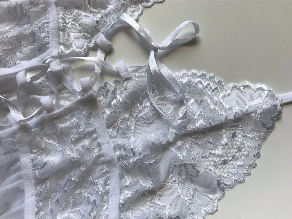 Сексуальный кружевной длинный халат Ночное платье прозрачное Прозрачное