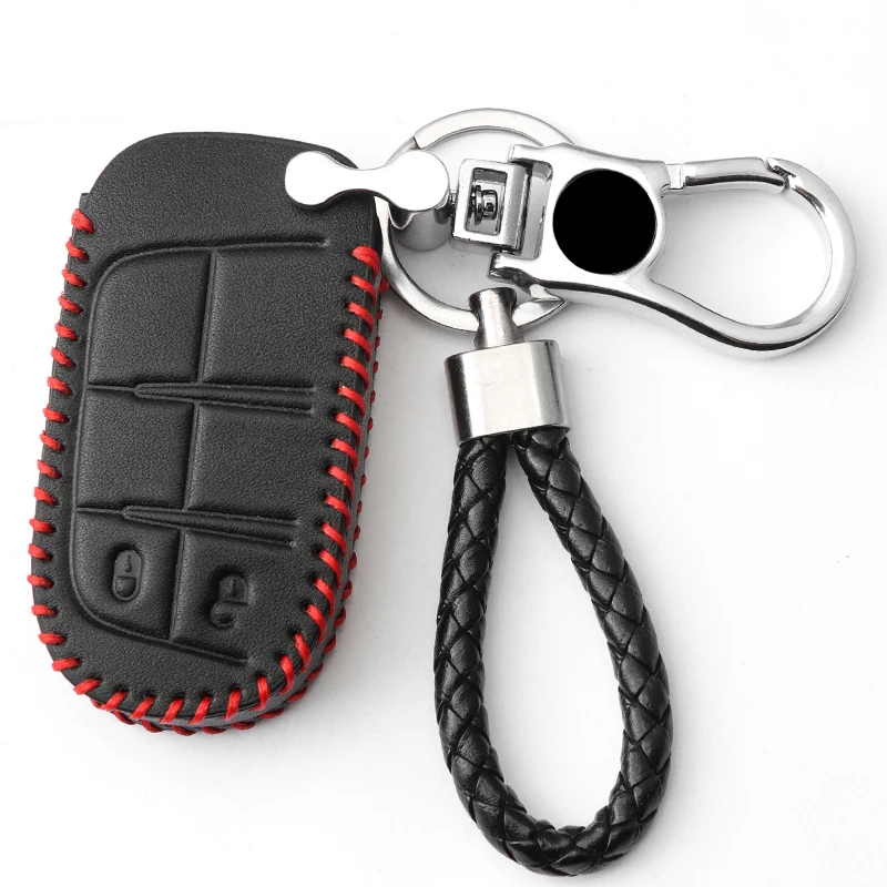 Кожаный чехол для ключей Fiat Jeep Renegade кожаный смарт-ключей автомобильных