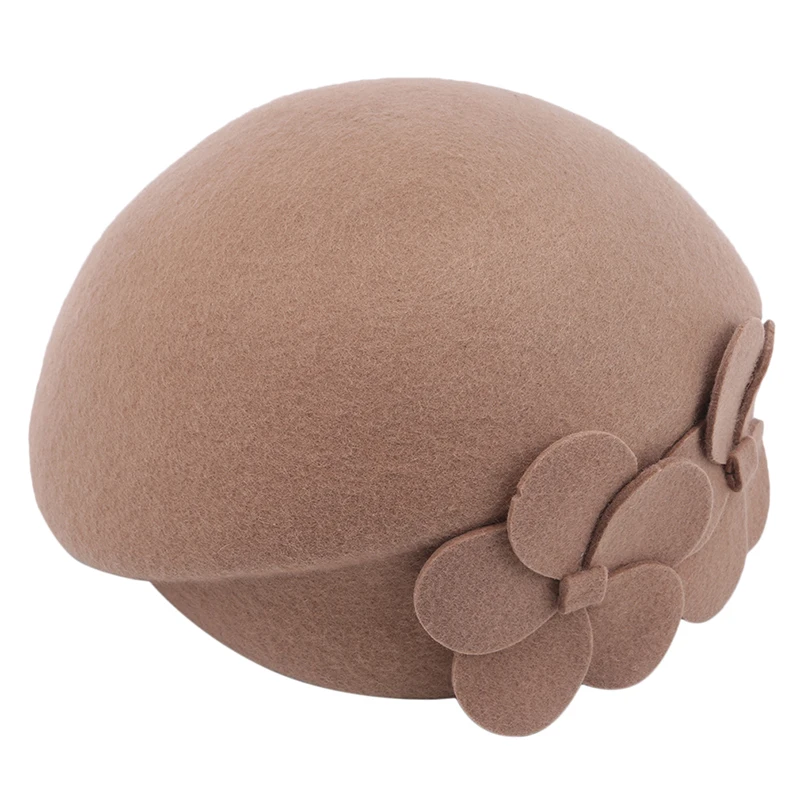 

2020 Fashion Cap Women Double Flower Hat Beret Comfort Autumn Hats Casual Beret
