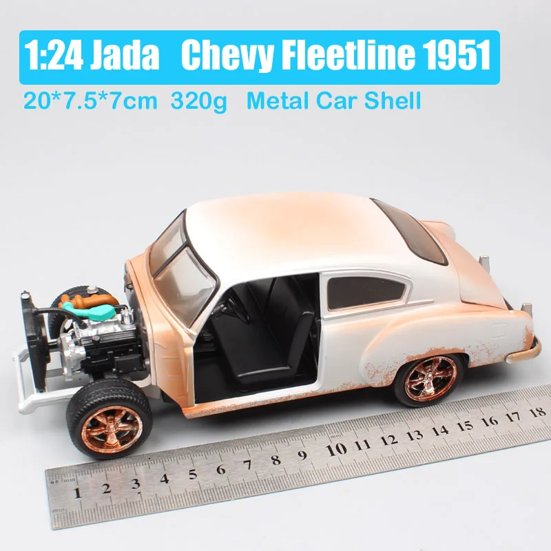 1:24 весы Jada Классический Винтаж Dom Chevrolet Fleetline 1951 Chevy Fleetmaster литые автомобили