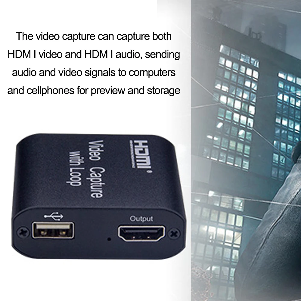 4K Вход 1080P выход HDM I USB карта захвата видео высокой четкости с циклом |