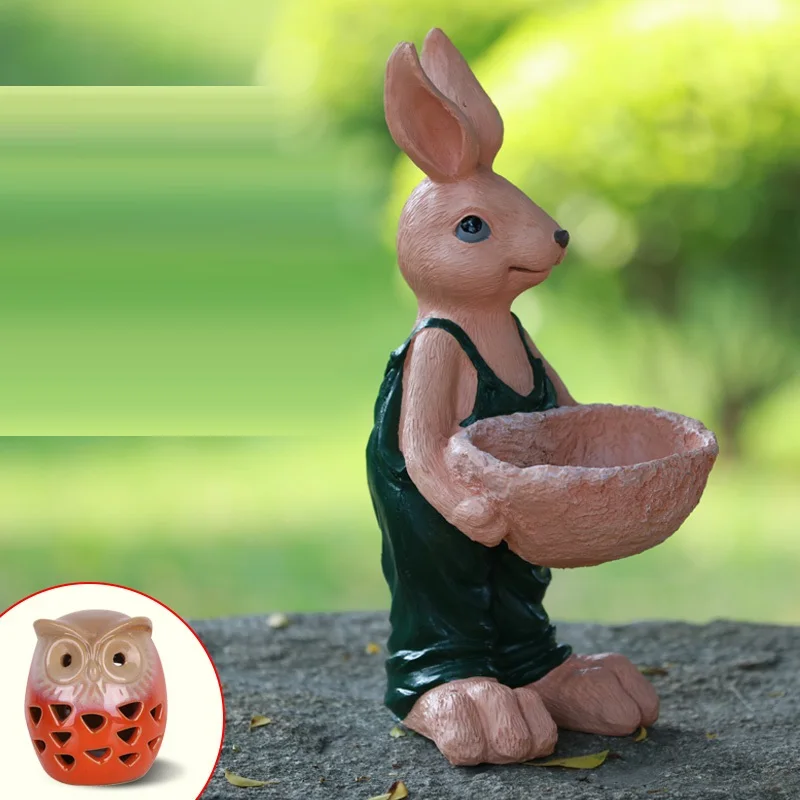 

Creative Country Retro Bunny Succulents Flower Pot Decor Modern Animal Rabbit Art Pot Vase Home Garden Outdoor Decor R2973