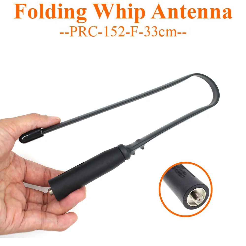 Тактическая Складная антенна 33/47/ CS SMA Female Dual Band VHF UHF для портативной