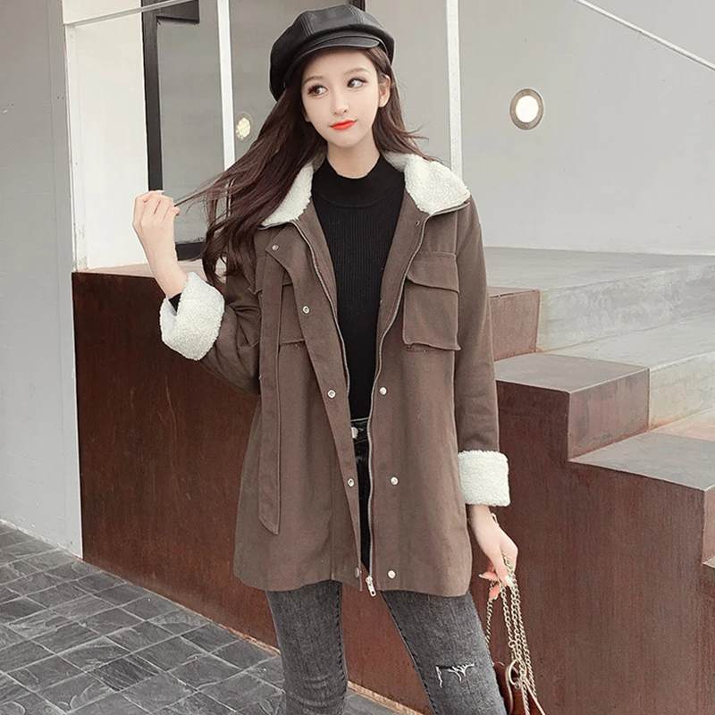 

new arrival comfortable fashion thick warm coat temperamental high quality work style solid sexy winter cute fresh casual jacket