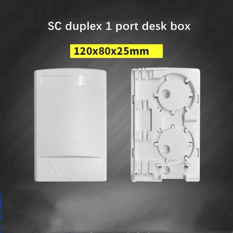 20pcs FTTH termination box SC duplex port for drop wire connection patch panel fiber optic distribution terminal ABS plastic