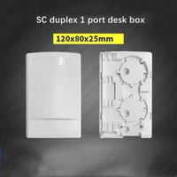 20pcs ftth termination box sc duplex port for drop wire connection patch panel fiber optic distribution terminal abs plastic