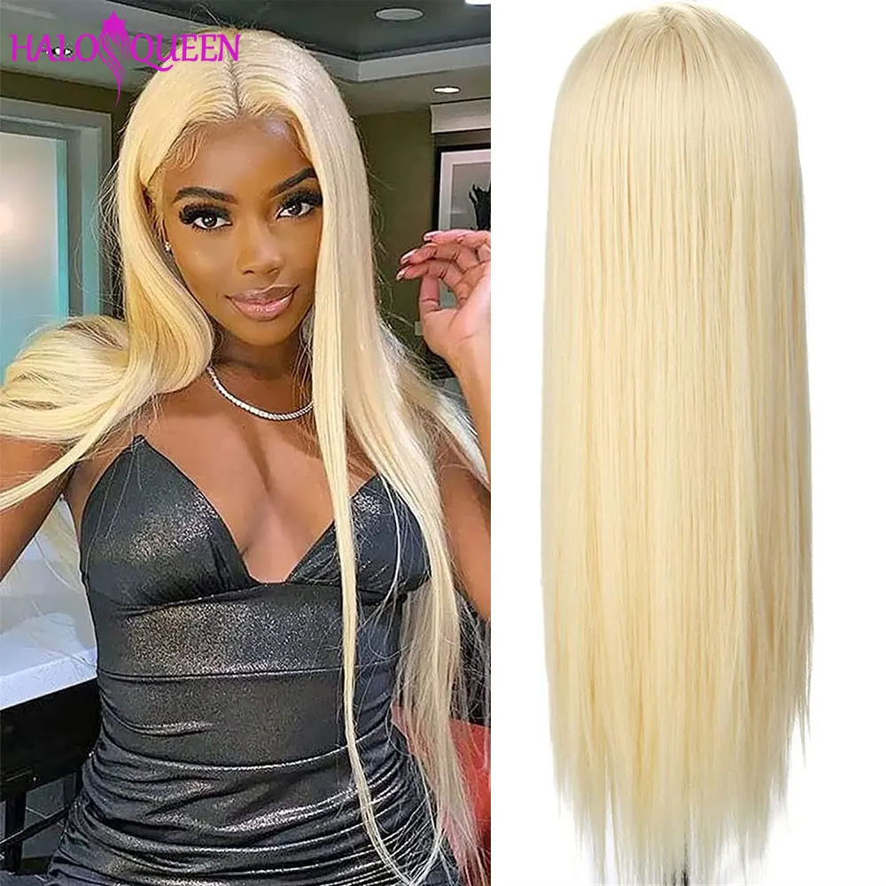 

Blonde Wig Human Hair Pre Plucked 613 Frontal Wig HD Lace Brazilian Hair 180 Density Straight Wig 613 Closure Wig 4x4 32 Inch