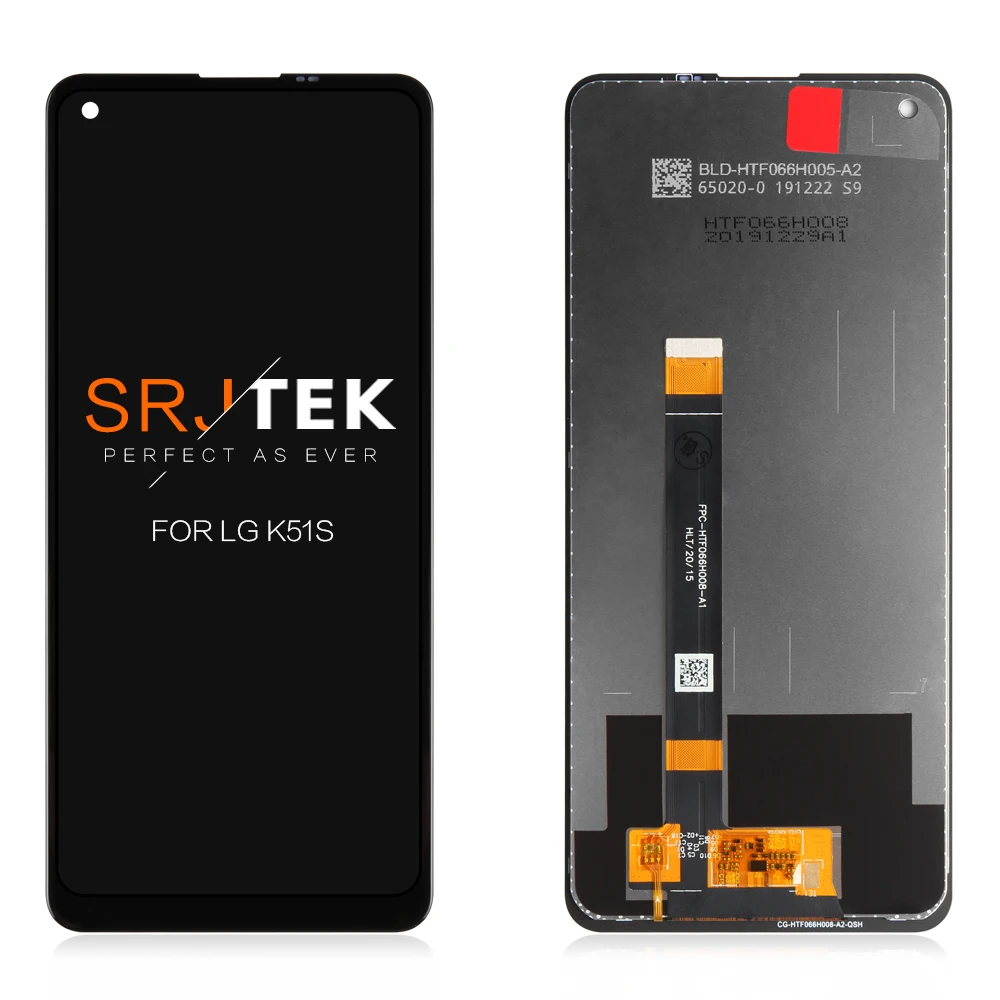 

Для LG K51S ЖК-дисплей кодирующий преобразователь сенсорного экрана в сборе сменный аксессуар для LG K51S 6,55 ''экран для телефона IPS LCD с рамкой