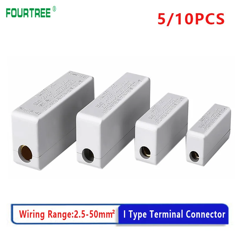 

Wire Cable Connector Terminal Block High Power I-Type Quick Electrical Wiring Junction Box I-16/25/35/50 2.5-50mm2 80/120/150A
