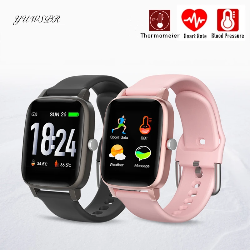 Женский фитнес-трекер часы 1 3 &quotсенсорный экран Экран тела Температура