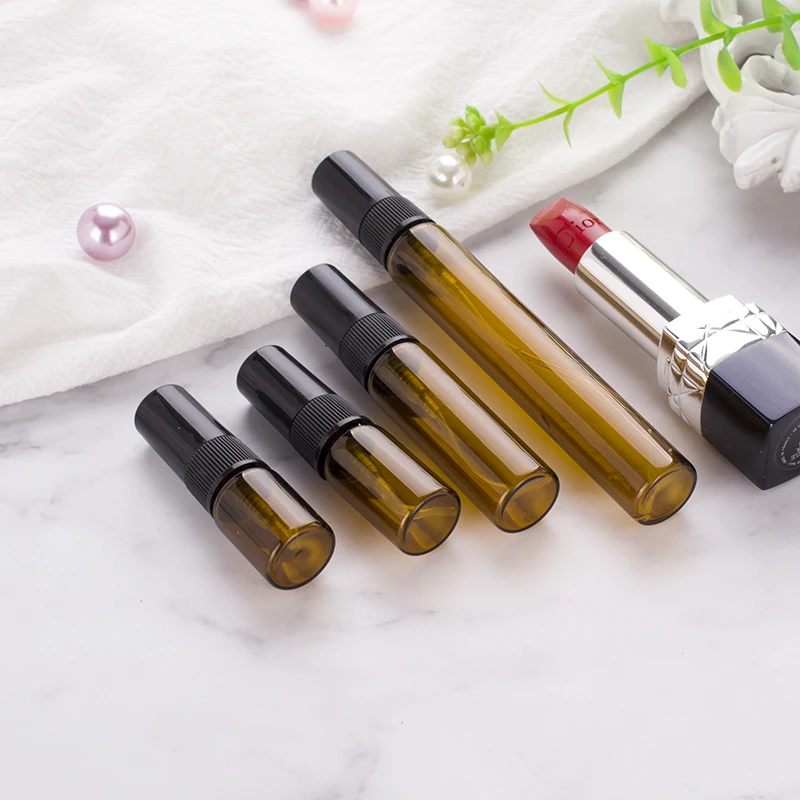 5 шт./лот 2 мл 3 10 флакон из янтарного стекла для духов пустая косметическая