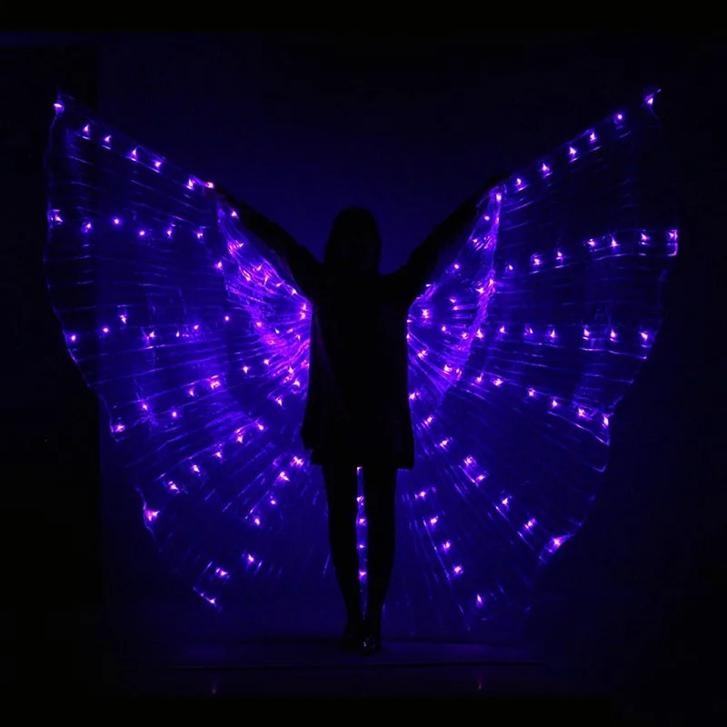

Dance LED Wings Light Up Halloween Costumes Stage Performance Clothing for Adult EIG88