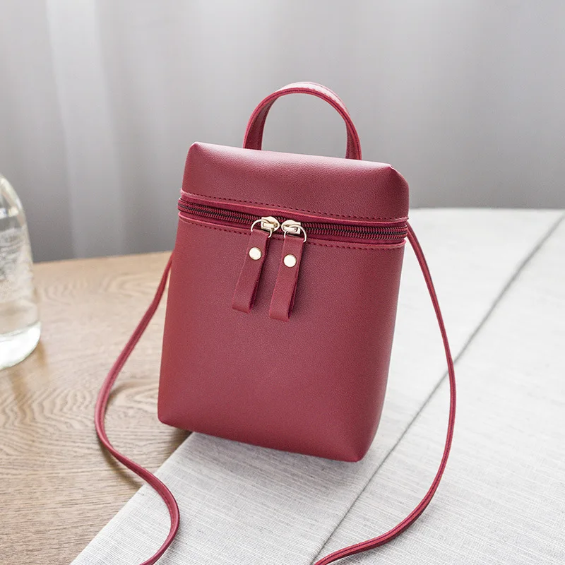 

Женская розовая сумка через плечо в стиле ретро, миниатюрная изящная сумочка для телефона, маленькие женские миниатюрные клатчи, простые и ...