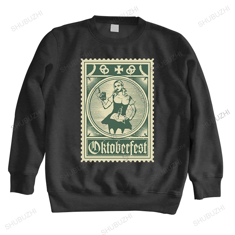 

men autumn cotton hoody black print sweatshirt Oktoberfest Stamp hoodie Beer Lover Festival unisex autumn fashion hoodies
