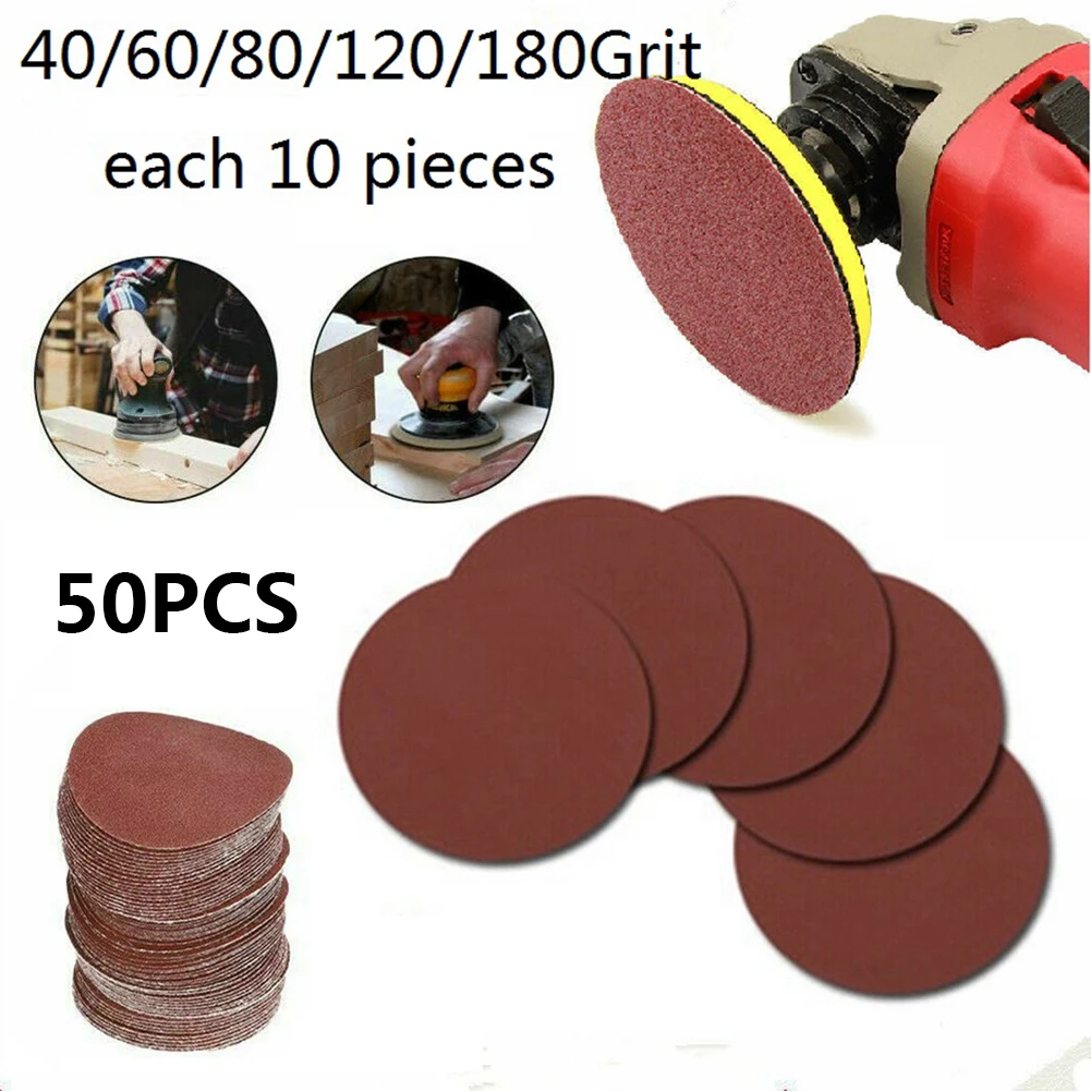 

40-180 Grit Sanding Paper Alumina For cleaning Polishing 3inch/75mm Hook&Loop