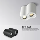 GU10 Светодиодная лампа для потолочного светильника, устанавливаемая на поверхность, светодиодная лампа для потолка, сменная Одиночнаядвойная головка для спальни, гостиной, офиса