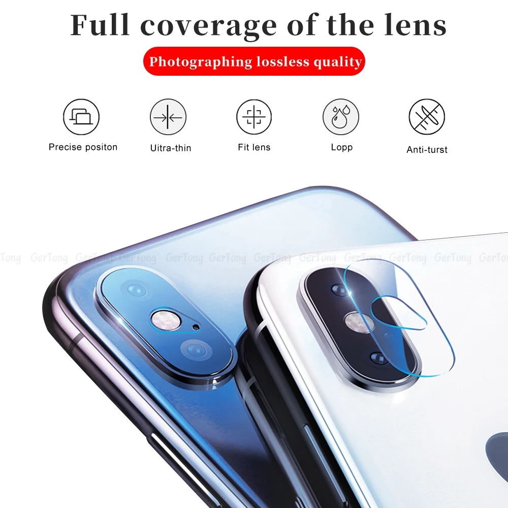 VEVICE Защита объектива камеры стекло для iPhone 8 7 6 6s Plus XS закаленное на X Max XR 10