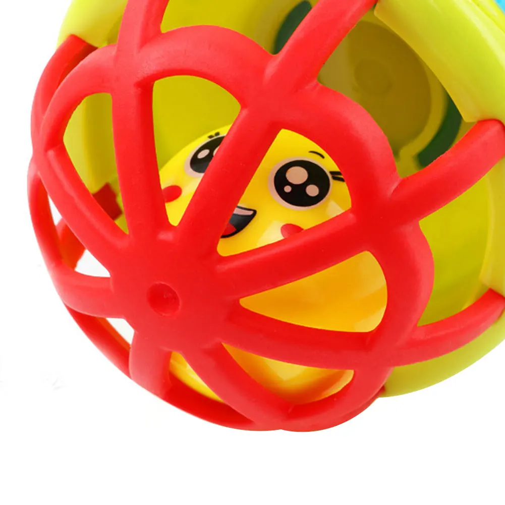 

Multicolor Baby Teether Rattle Toy Grasping Gums Hand Bell Educational Gift Exercise sense of space and intellectual development