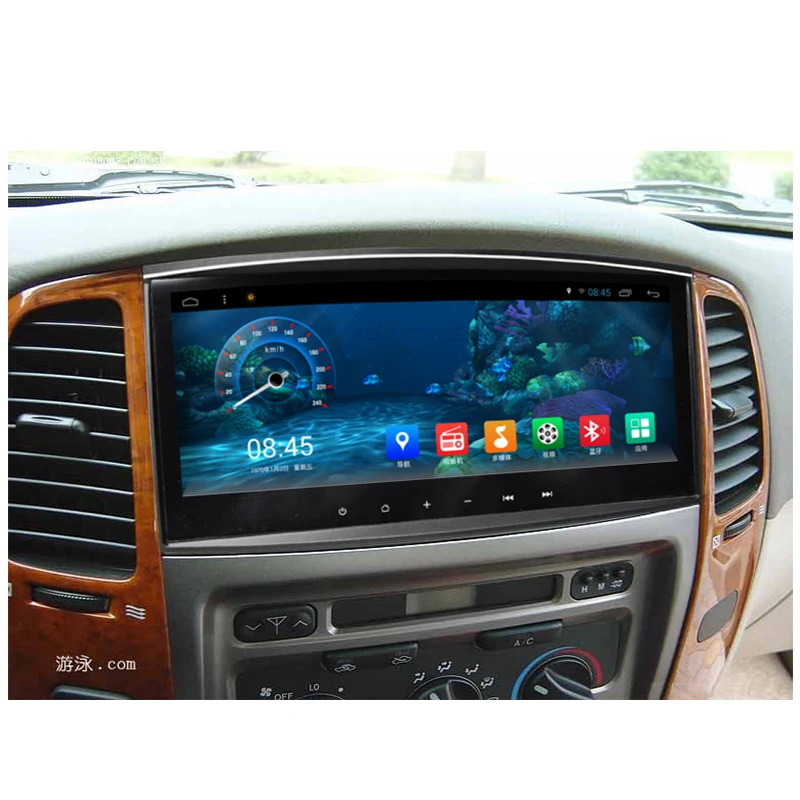 Lenvio DSP ram 2 Гб+ 32 ГБ 2 Din Android 8,1 автомобильный DVD Радио gps навигация для Toyota Land Cruiser 100 LC100 2006 2007 Восьмиядерный BT
