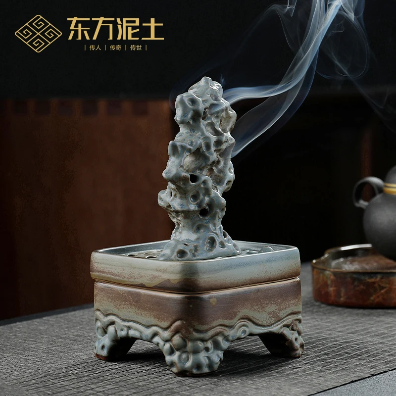 

east taihu censer household indoor antique zen sandalwood incense fragrance furnace heavy plate of incense burner