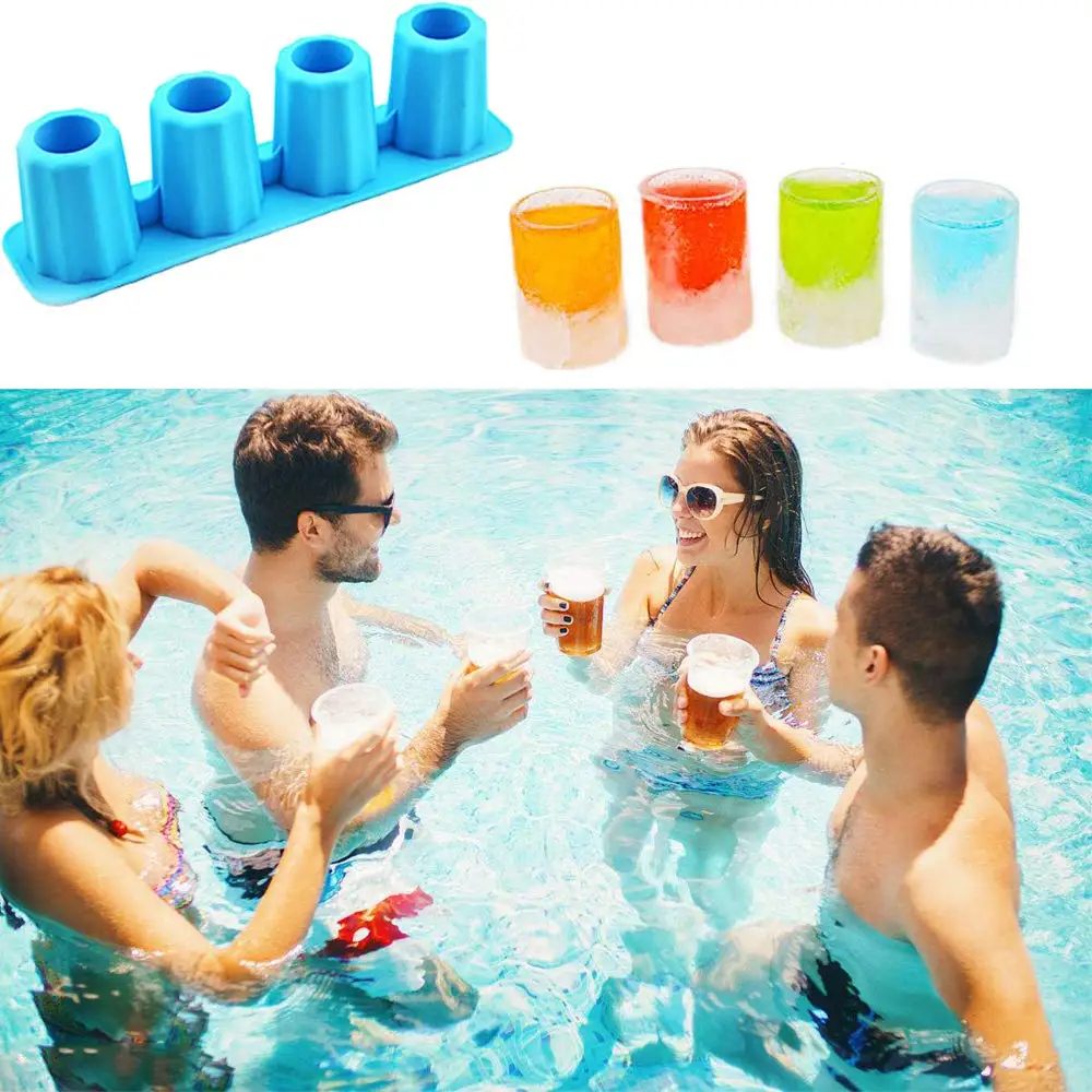 2 шт. стеклянная форма для льда охладитель напитков пивной чашечки летней