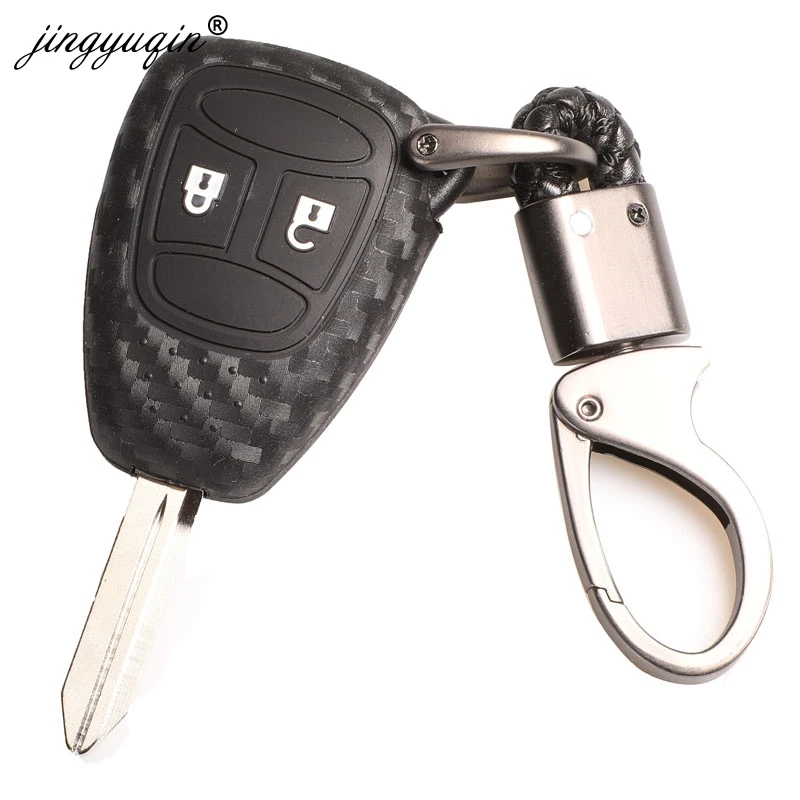 Чехол для Chrysler 300 PT Cruiser Sebring Dodge Caliber Nitro Jeep Compass Liberty Remote Fob|Футляр автомобильного
