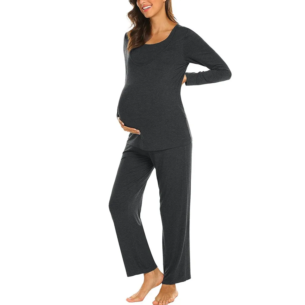 Костюм для беременных женская футболка с длинными рукавами кормящих детей топы +