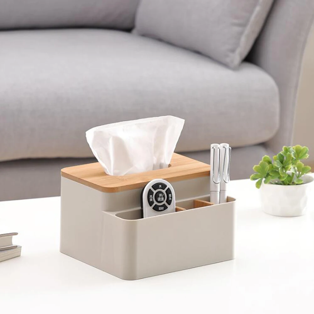 

Multi-function Tissue Box Modern Wooden Cover Paper with Oak Home Car Napkins Holder Case Home Organizer Decoration Tools