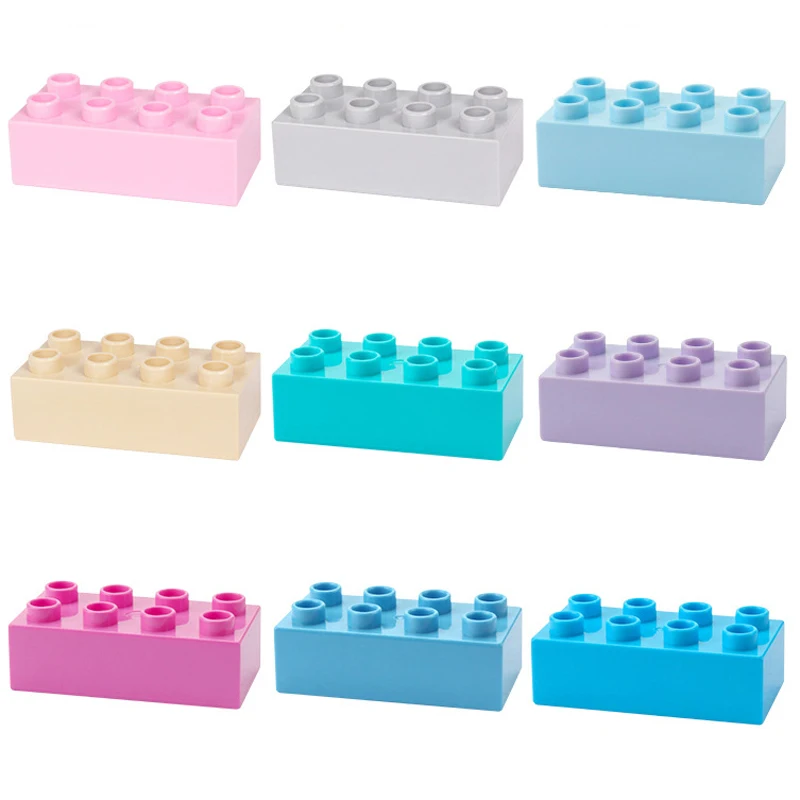 10 шт. DIY большой Размеры пластиковые строительные блоки толстые фигурки в Фонд