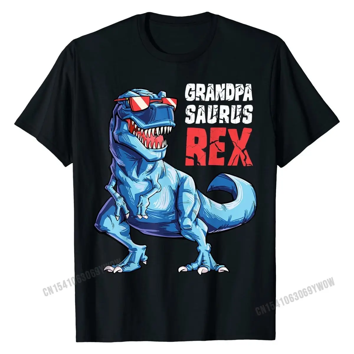 

Grandpasaurus T shirt T rex Grandpa Saurus Dinosaur Granddad T-Shirt Funny Cotton Men Tops Shirt Custom Plain T Shirt