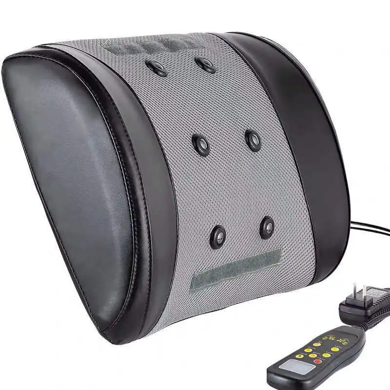 Электрический Вибрационный автомобильный массажер поясничная Подушка для спины