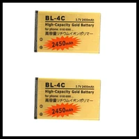 2pcslot high capacity golden bl 4c mobile phone battery for nokia 6100 6300 6260 6125 6136s battery 4c