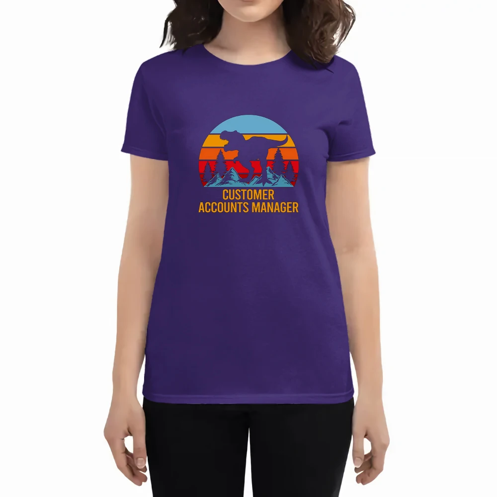 

Футболка женская хлопковая в стиле хип-хоп, топ с принтом менеджер по аккаунтам клиентов, модная Свободная рубашка с аниме принтом, лето 2021