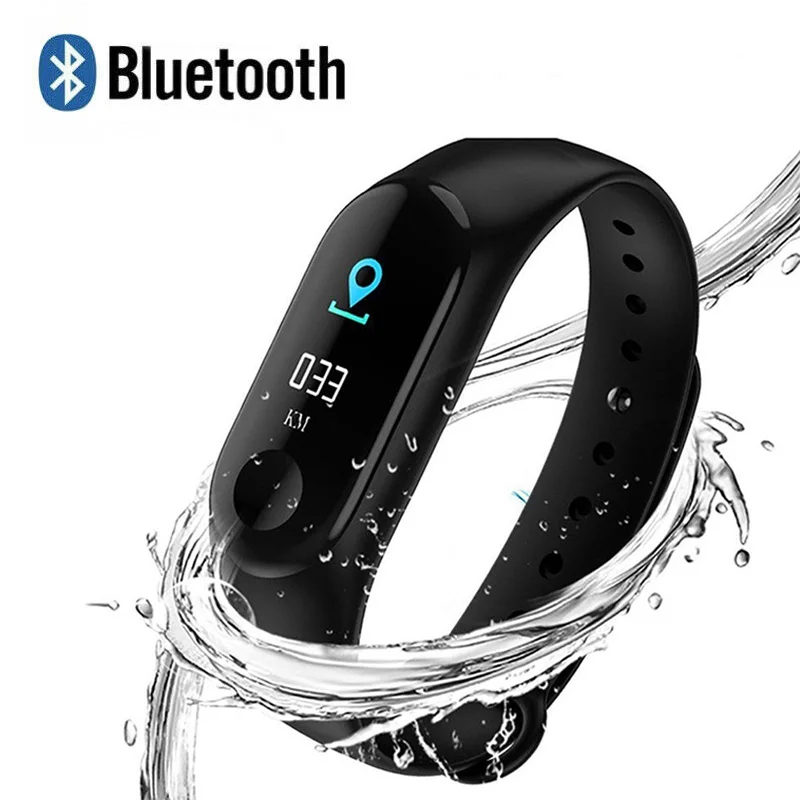 M3 водонепроницаемые Смарт-часы Bluetooth часы Браслет фитнес-трекер сердечный ритм