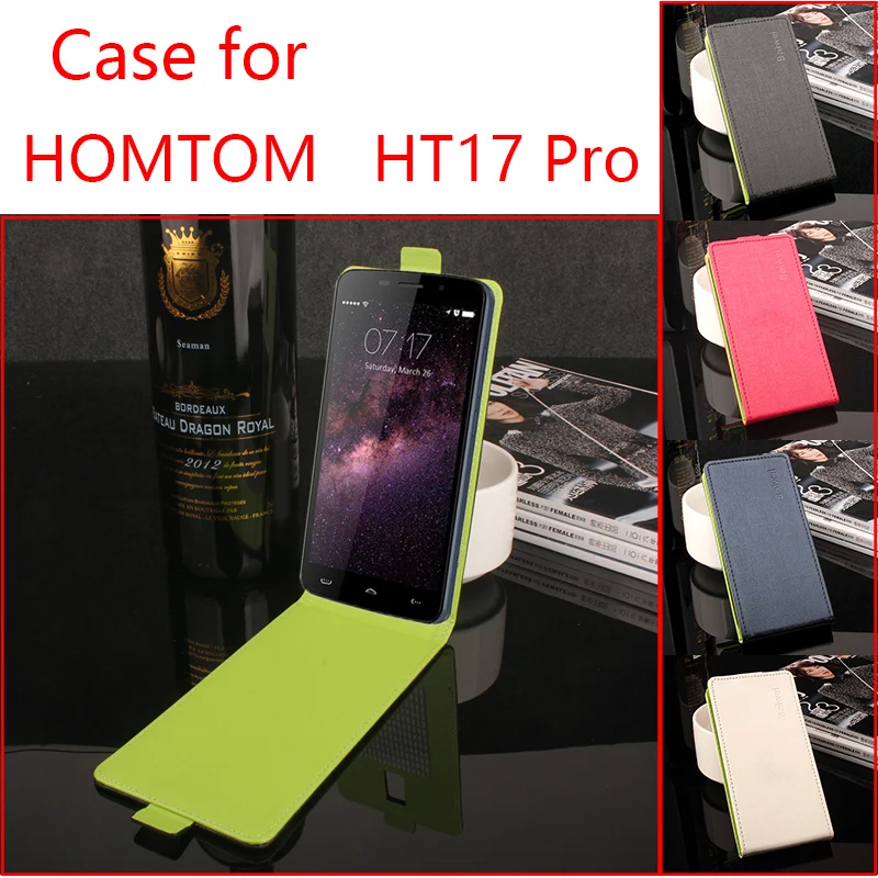 Чехол для телефона HOMTOM HT17 Pro однотонный Вертикальный чехол книжка с откидной