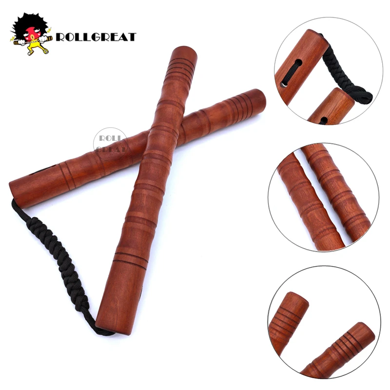 

Non-slip Solid Wooden Nunchaku Sports Martial Art Kungfu Fitness Equipment Bluce Lee