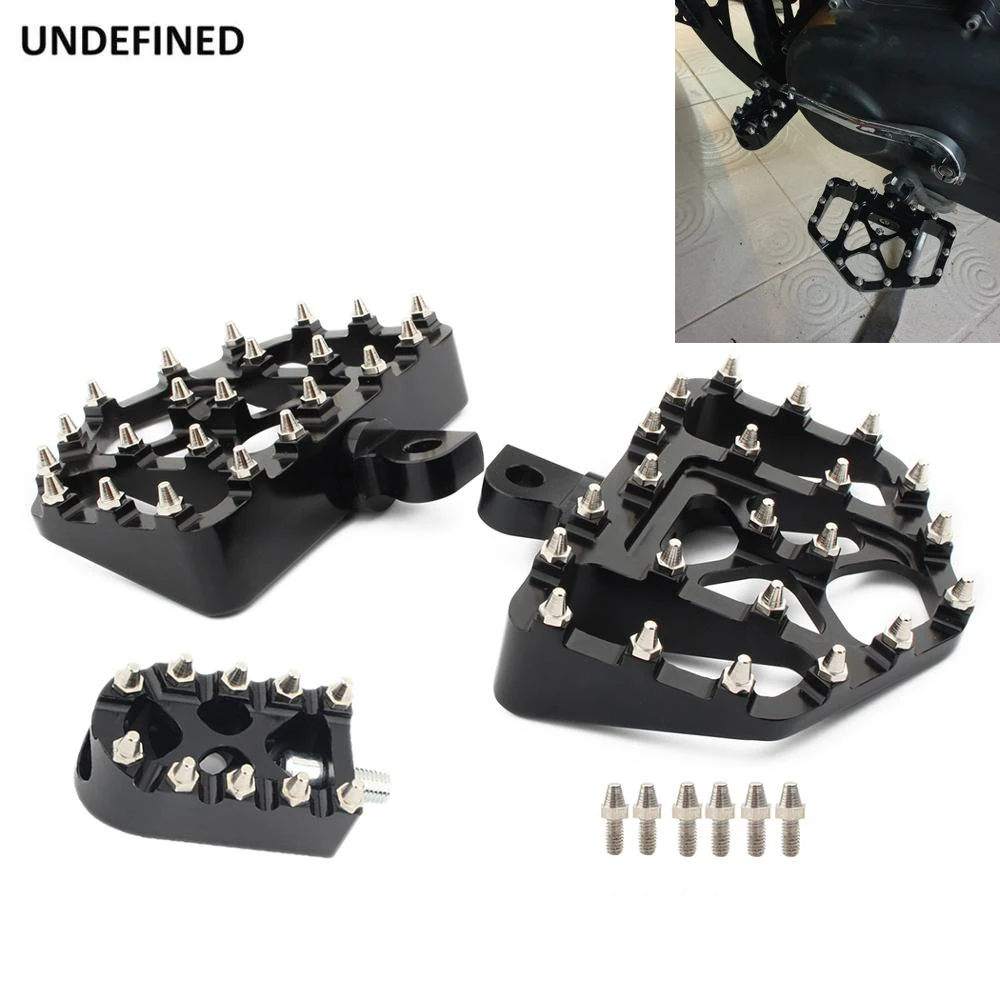 

MX Offroad Floorboards Wide Foot Pegs Bobber Shifter Pegs Pedal Foot Rest For Harley Dyna Sportster 883 Softail Street Bob FXDF