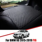 Кожаный коврик для багажника BMW X6, коврик для багажника BMW X6, F16 2015-2019, подкладка для багажника BMW F16, 2018, 2017