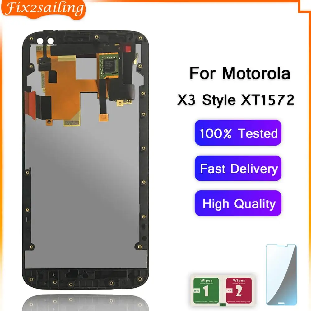 ЖК дисплей для Motorola Moto X style X3 XT1575 XT1572 XT1570 сенсорный экран с дигитайзером в сборе