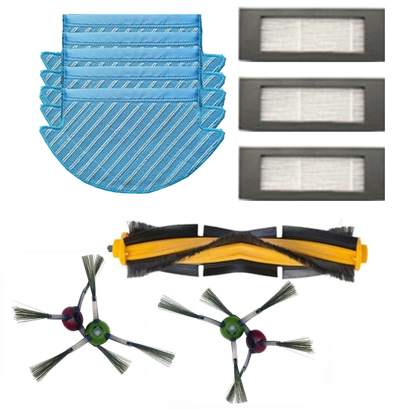 

Main & Side Brush Mop Cloths Filters For Ecovacs Deebot OZMO 902 Vacuum Cleaner