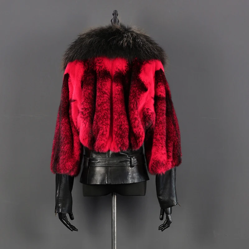 Женская шуба из натурального меха норки элегантная цельного верхняя одежда для