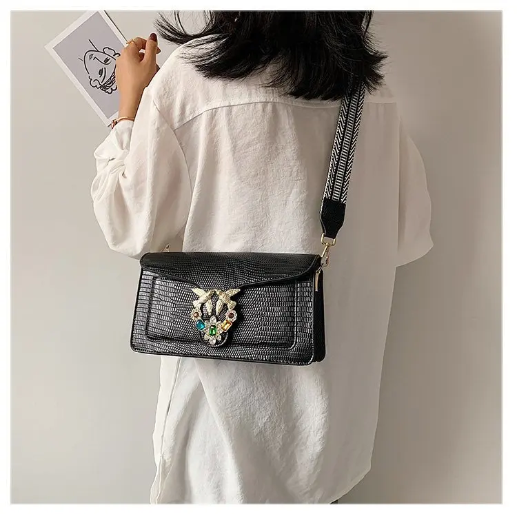 2020 летняя цветная Магнитная женская сумка через плечо с широким плетеным