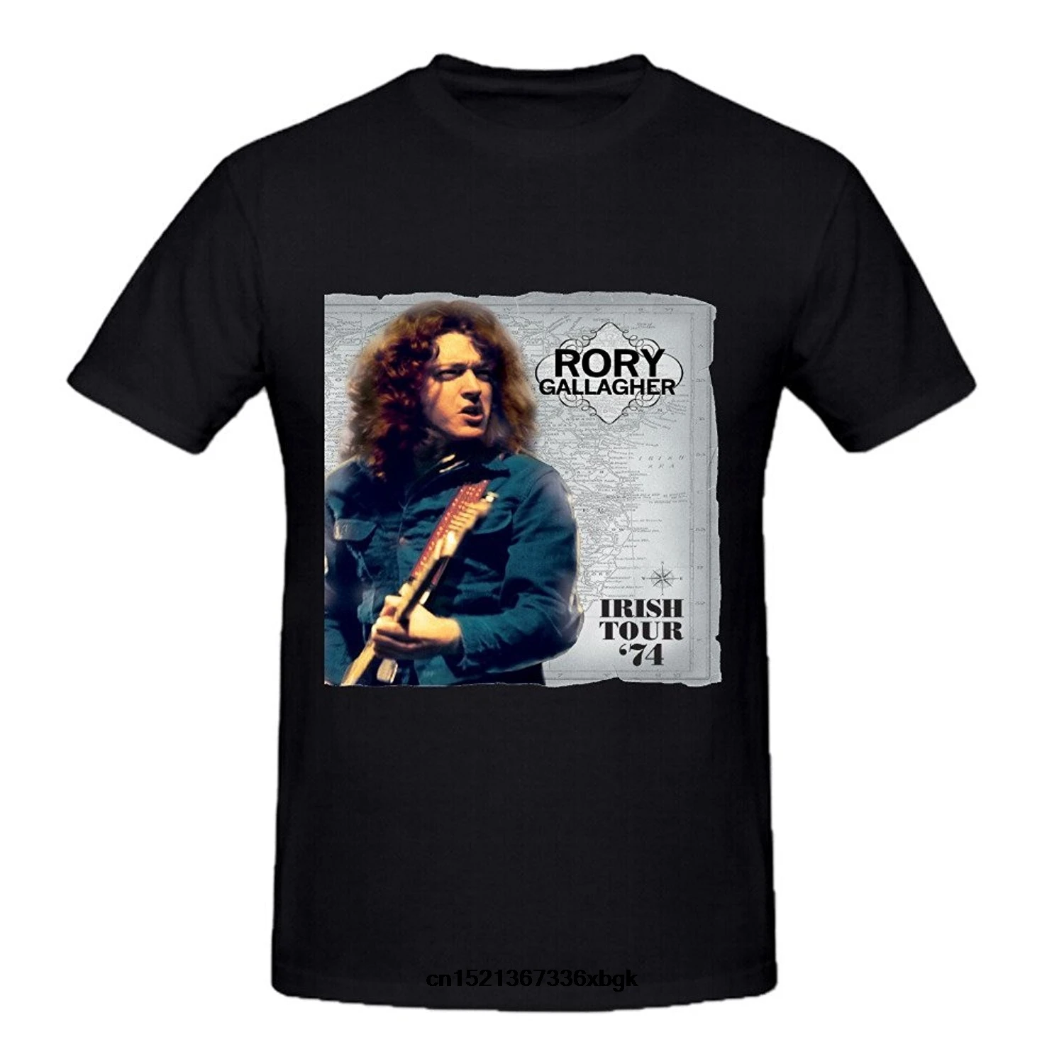 RORY GALLAGHER/футболка в стиле ирландский Тур Блюз-рок цвет белый черный размеры S-3XL