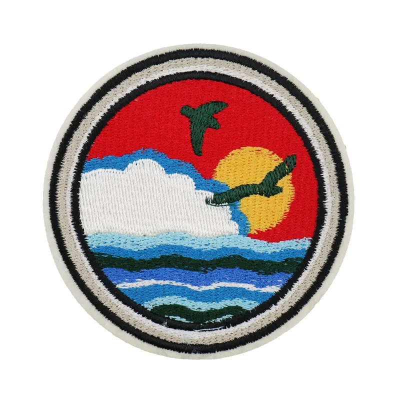 

DIY badge garment custom embroidery patch for clothing punk motif iron on patches