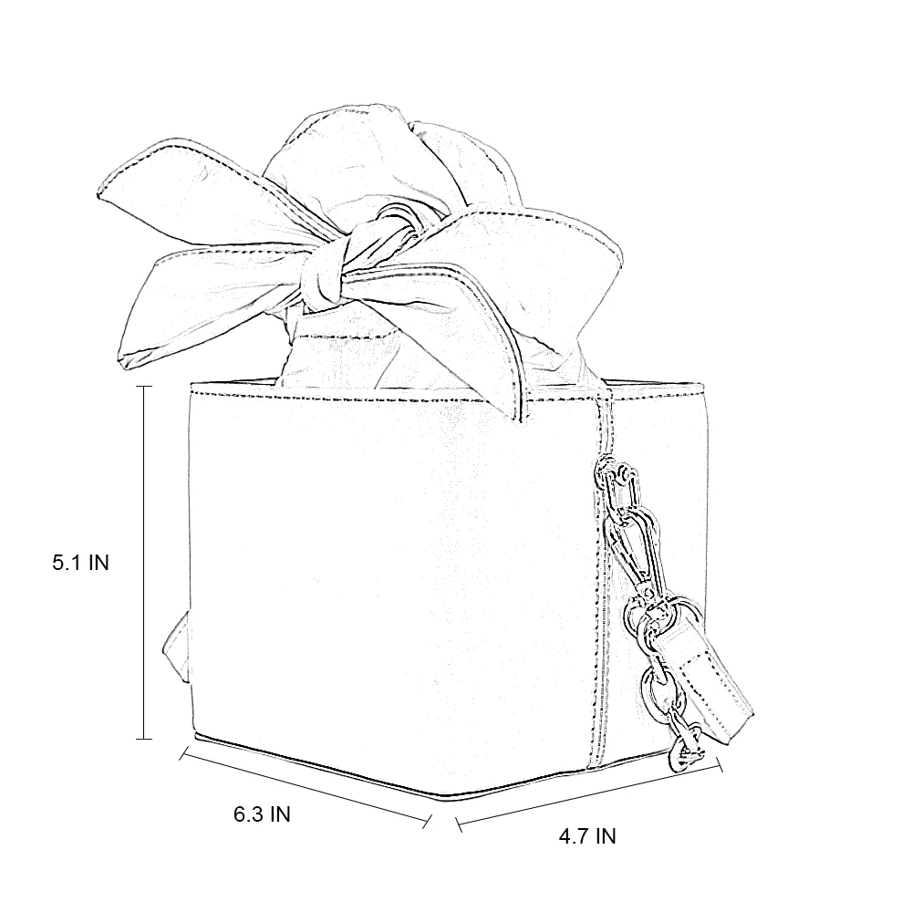 Женская сумка складная маленькая квадратная посылка в виде цветка модная
